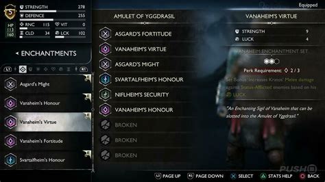 God of War Ragnarok: All Enchantments Locations .
